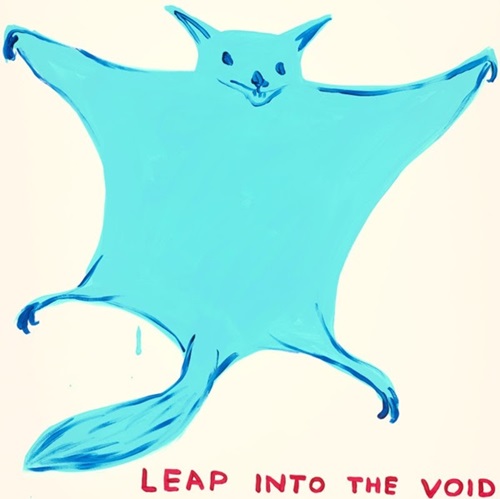 Leap Into The Void  by David Shrigley
