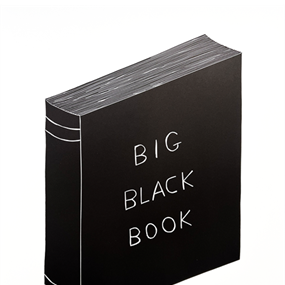 Linocut (Big Black Book) by David Shrigley