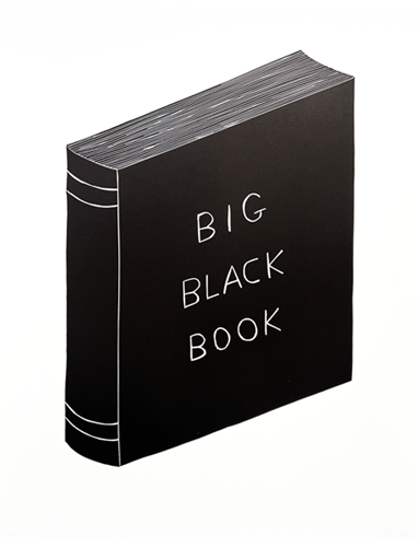 Linocut (Big Black Book)  by David Shrigley