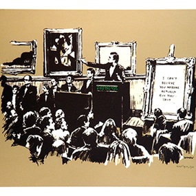 Morons (Sepia) by Banksy