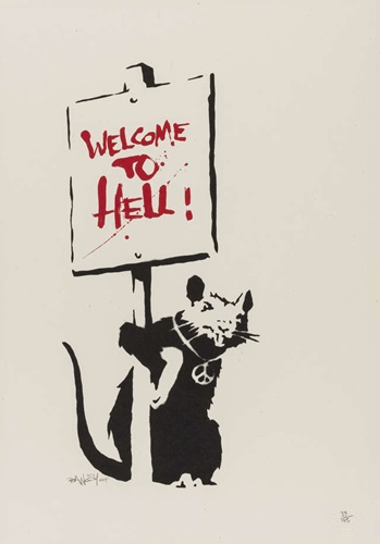 Welcome To Hell (Signed) by Banksy