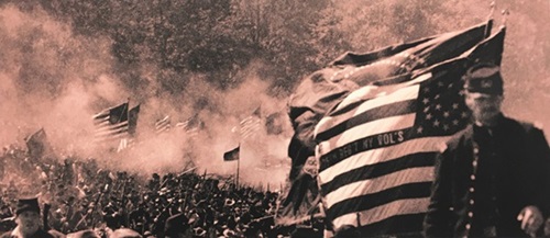 Seeing The Elephant (Flag)  by Robert Longo