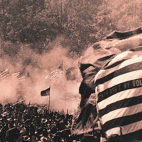 Seeing The Elephant (Flag) by Robert Longo