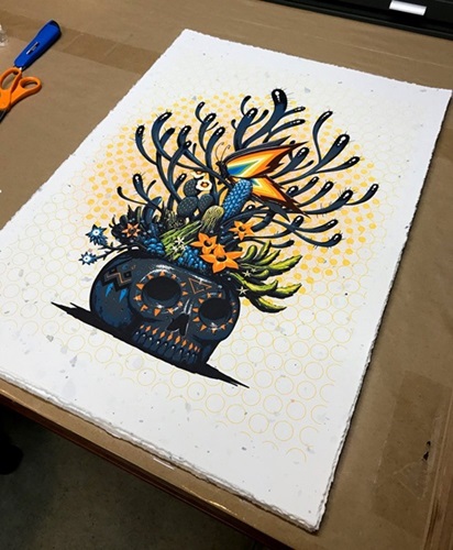 Skull Of Life (Hand-Embellished) by Jeff Soto