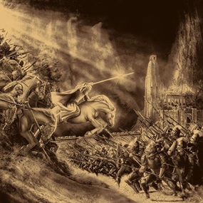 The Lord Of The Rings: The Two Towers (Foil Variant) by Chris Skinner