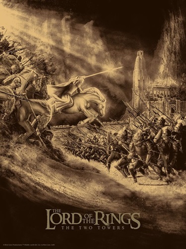 The Lord Of The Rings: The Two Towers (Foil Variant) by Chris Skinner