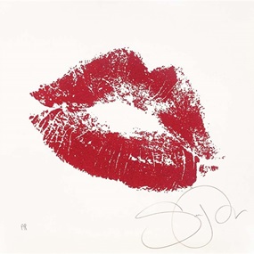 Kiss (Red Glitter) by Sara Pope