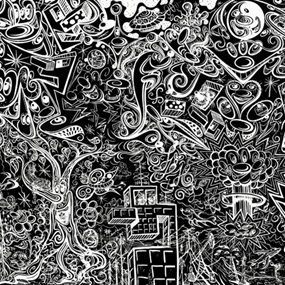 Worldz End (Night) by Kenny Scharf