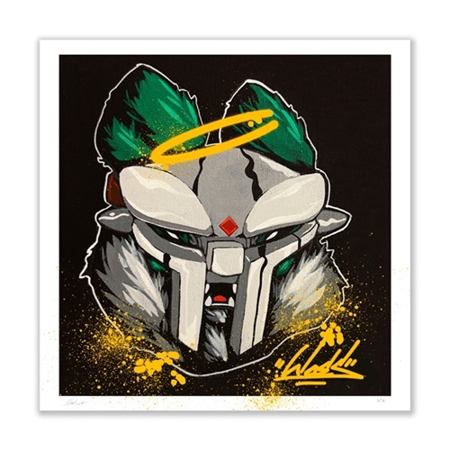 Metalface Woes (Hand-Embellished) by Angry Woebots