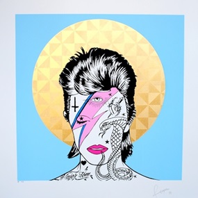 David Bowie (Gold Leaf) by Rugman