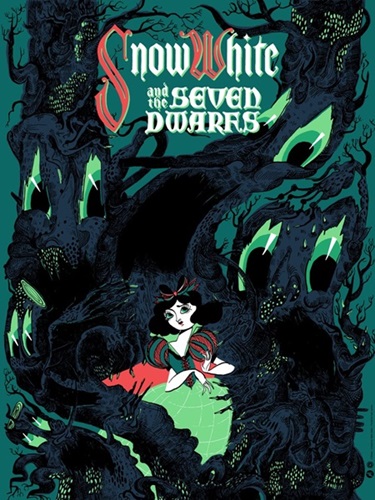 Snow White And The Seven Dwarfs (Variant) by Taylor Dolan