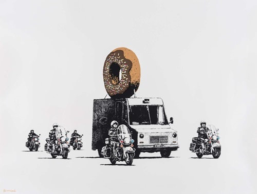 Donuts (Chocolate (Hand-Finished)) by Banksy