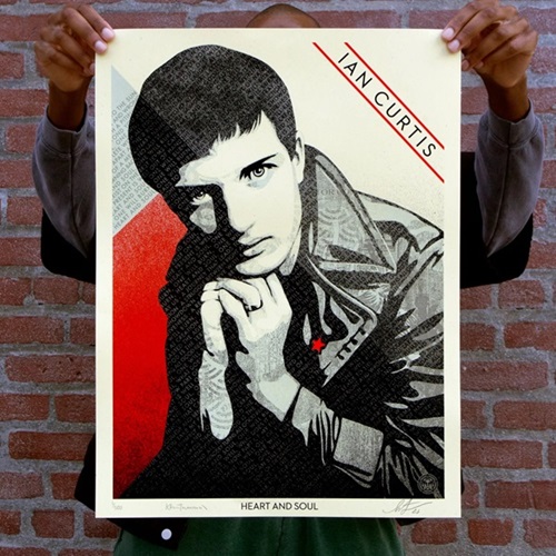 Ian Curtis Heart And Soul  by Shepard Fairey