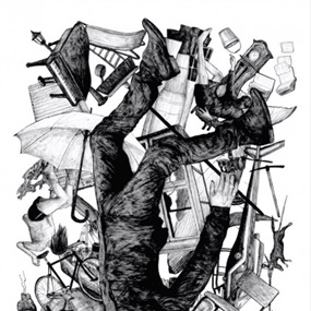 La Chute (White) by Levalet