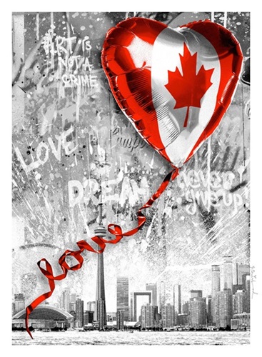 We Love Canada  by Mr Brainwash
