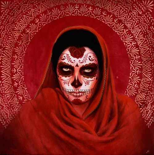 Rebozo Rojo  by Sylvia Ji