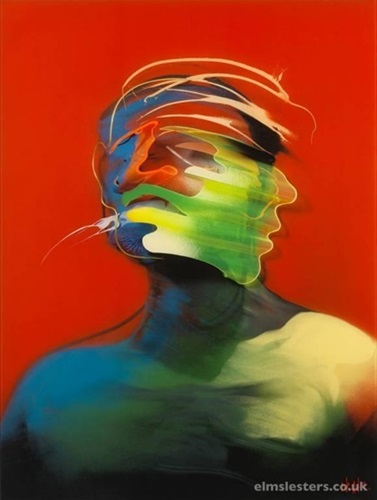 Red Portrait (Movement)  by Adam Neate