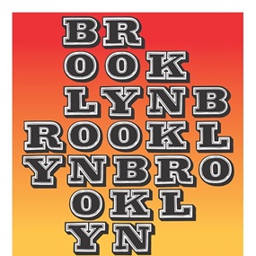 Brooklyn (Red) by Ben Eine