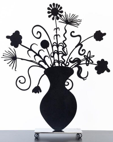 Flores (Sculpture) (Black) by Kenny Scharf