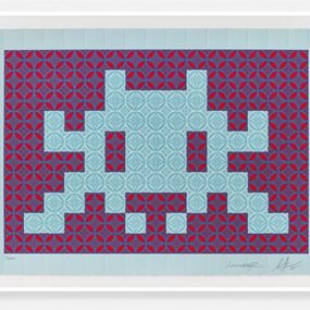 Positive Space / Negative Space (Blue / Red) by Space Invader