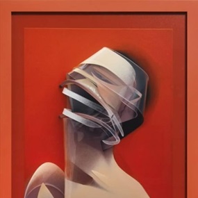 Orange Dimensional Portrait (Lenticular Edition) by Adam Neate