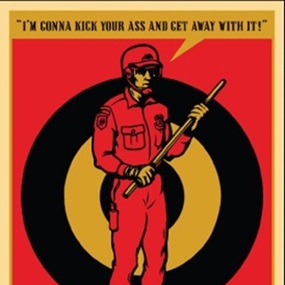 Riot Cop (Large Format - 20 Year Retro Series Set) by Shepard Fairey