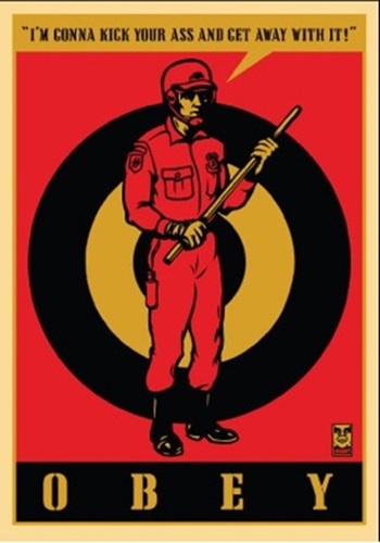 Riot Cop (Large Format - 20 Year Retro Series Set) by Shepard Fairey