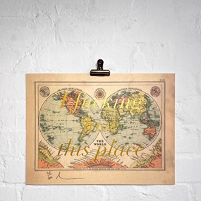 I Fucking Love This Place (Gold) by David Buonaguidi