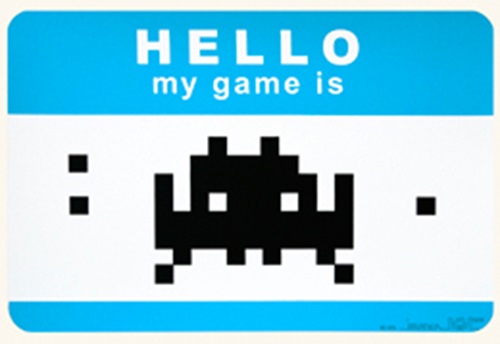 Hello My Game Is (Blue) by Space Invader