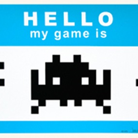 Hello My Game Is (Blue) by Space Invader