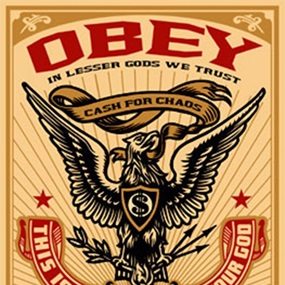 Lesser Gods Eagle by Shepard Fairey