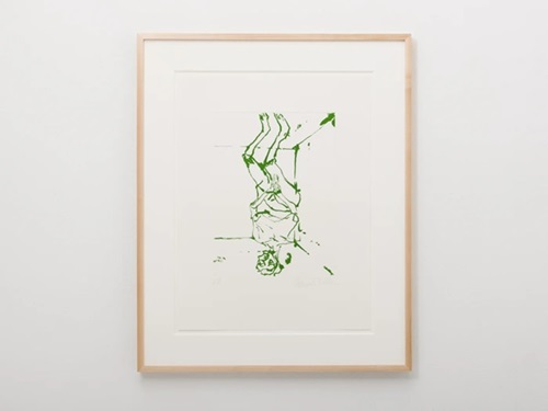 Serpentine (Green) by Georg Baselitz