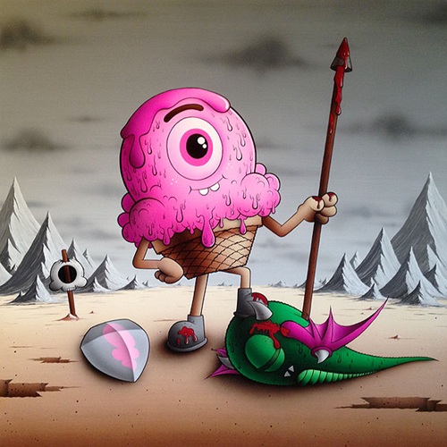 The Triumphant Warrior  by Buffmonster