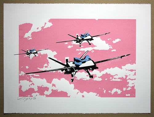 Happy Drones (Pink Sky) by Rene Gagnon