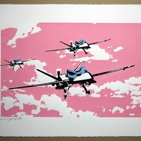 Happy Drones (Pink Sky) by Rene Gagnon