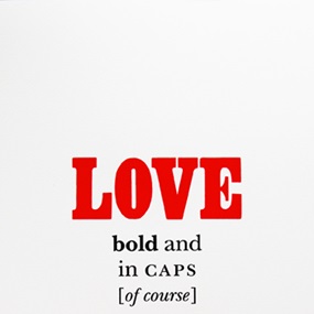 Love In Bold (First Edition) by Christian Brett