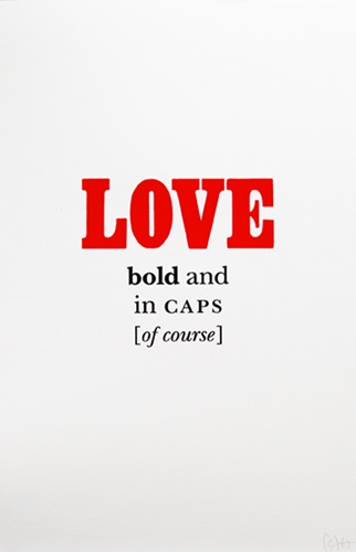 Love In Bold (First Edition) by Christian Brett
