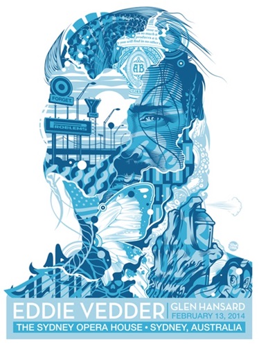 Eddie Vedder Poster  by Tristan Eaton