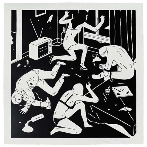 Junky (White) by Cleon Peterson