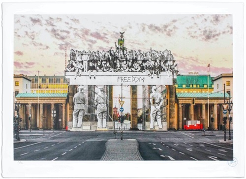 Giants, Brandenburg Gate, September 27, 2018, 18h55, © Iris Hesse, Ullstein Bild, Roger-Viollet, Ber  by JR