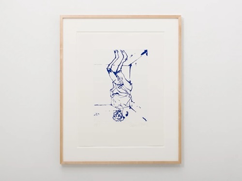 Serpentine (Blue) by Georg Baselitz