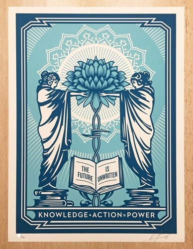 Knowledge + Power (Holiday Edition) by Shepard Fairey