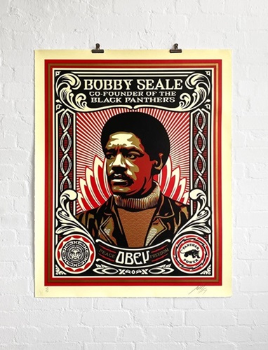 Bobby Seale (Large Format) by Shepard Fairey