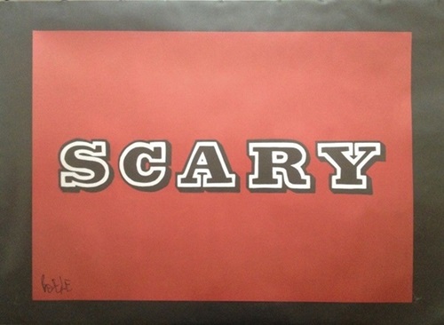Scary (Big Issue Wrapping Paper) by Eine