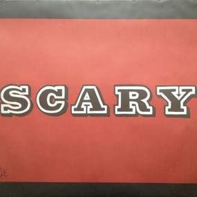 Scary (Big Issue Wrapping Paper) by Ben Eine