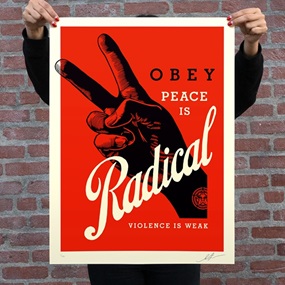 Obey Radical Peace (Red) by Shepard Fairey