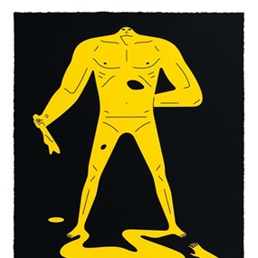 On The Shady Side Of The Street (Black & Yellow) by Cleon Peterson