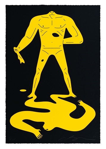 On The Shady Side Of The Street (Black & Yellow) by Cleon Peterson