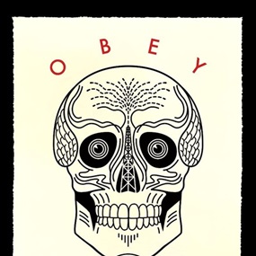 They Live We Sleep (Cream) by Shepard Fairey