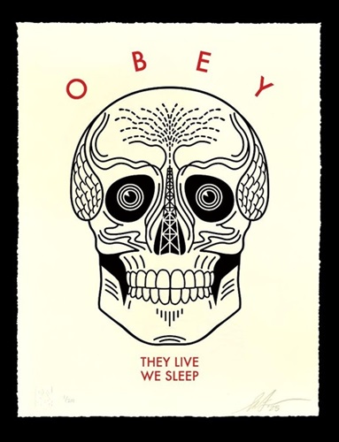 They Live We Sleep (Cream) by Shepard Fairey